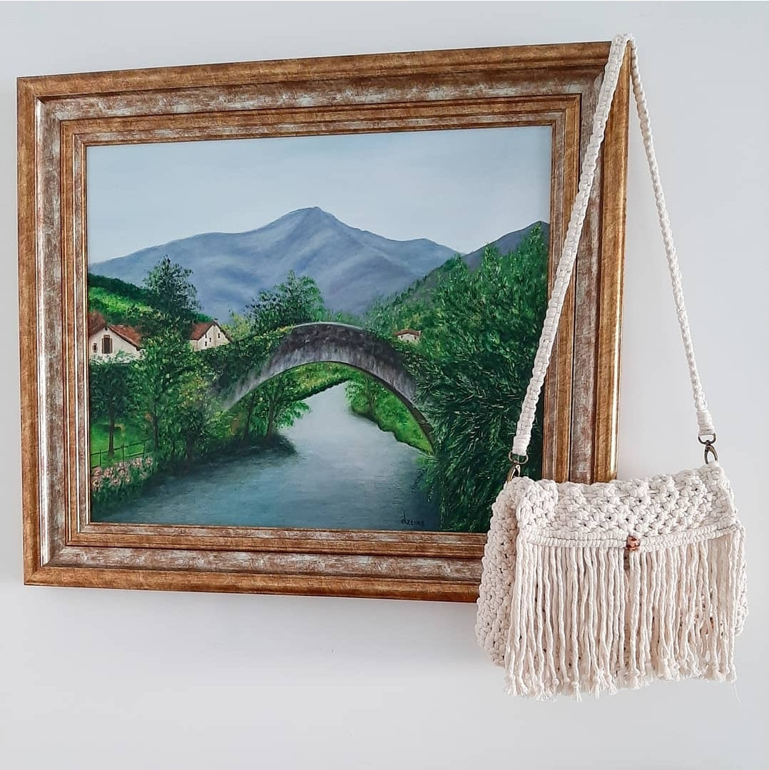 Bolso de Macramé "Cascada" con Flecos