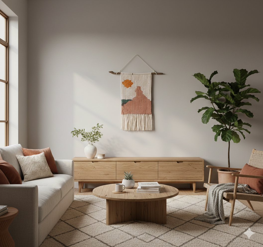 Tapiz Bardenas – Macramé Tejido a Mano