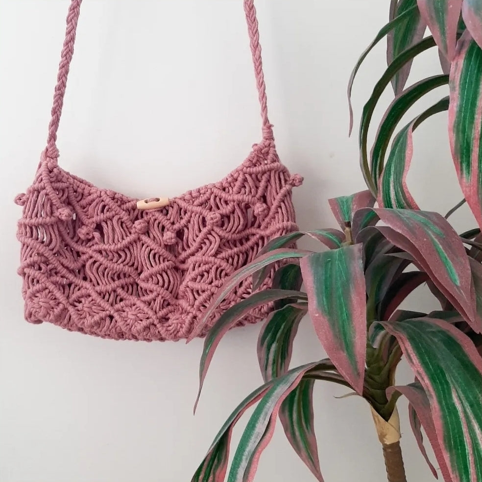 Bolso Bandolera "Pompitas" Artesanal - The North Knot