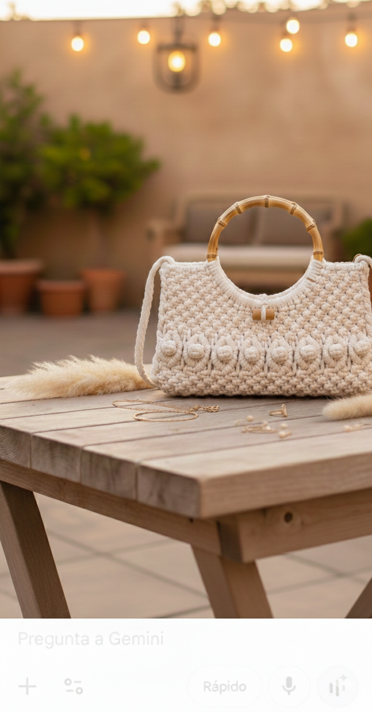 Bolso de Fiesta "Aura" – Colección Macramé
The North Knot | No pierdas tu norte
