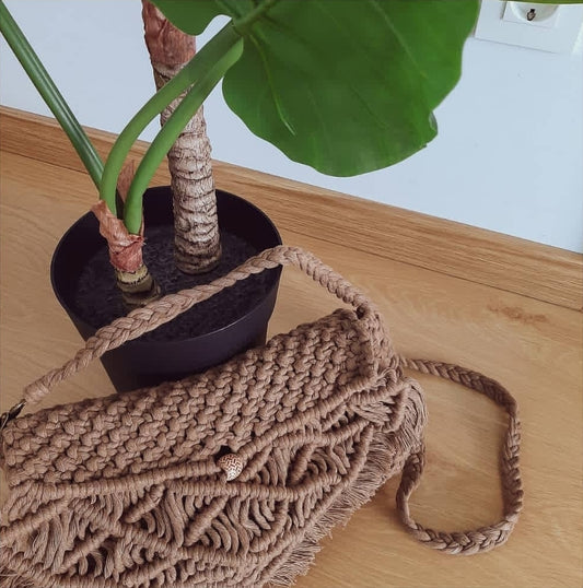 Bolso Macramé "Brújula" - Colección The North Knot