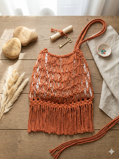 Bolso de Macramé "Terra" – Colección North Knot