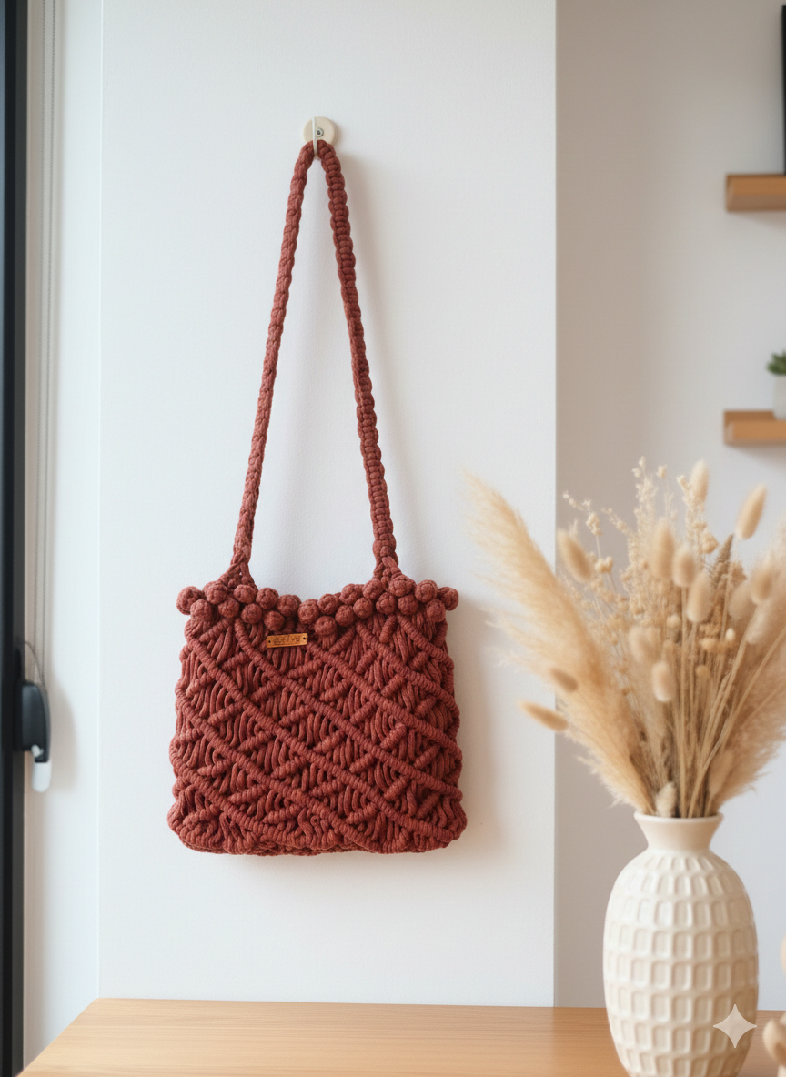 Bolso Palomitas - Macramé "The North Knot"