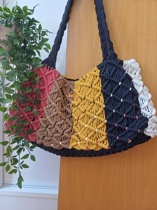 Maxi Bolso de Macramé "Horizonte" – Edición Limitada